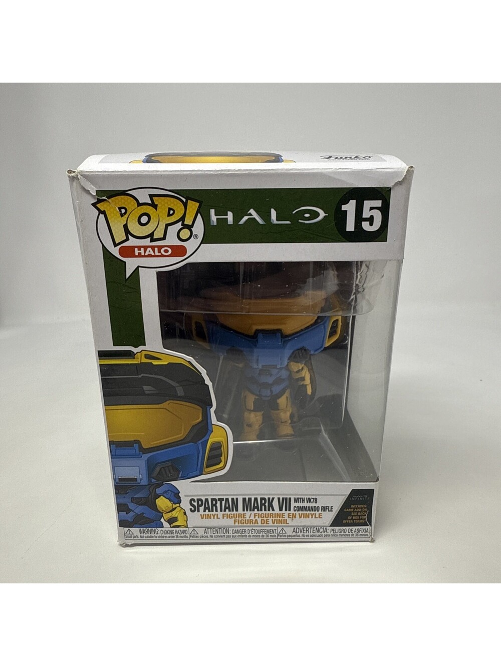 Funko Pop! Halo Spartan Mark VII w/ VK78 Commando Rifle #15 Vinyl Figure
